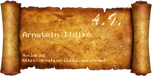 Arnstein Ildikó névjegykártya